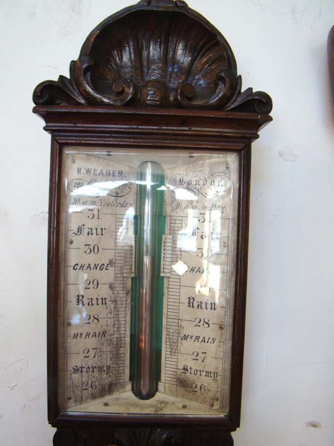 A mid 19th century English rosewood barometer by Henry Weaber of London circa 1835-1855 — image 2